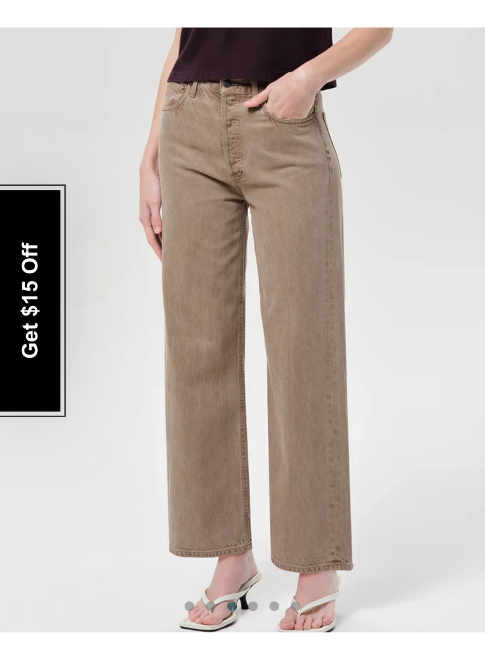 Agolde Ren jeans size 28P color trail